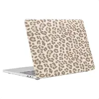 Selencia Sabi Laptop Cover Panterprint voor de Apple MacBook Pro 13 inch (2020 / 2022) - Soft Ivory