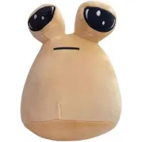 Kawaii Alien Pou Knuffel - 22 cm - Knuffel - Zielig Knuffel - Pou - Light Bruin - Alien Poo Knuffel - My Pet Alien Pou
