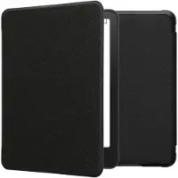 Kwmobile e-reader hoesje geschikt voor Amazon Kindle Paperwhite (2024)/Colorsoft hoes - E reader flip case met magnetische sluiting - Ereader cover in zwart