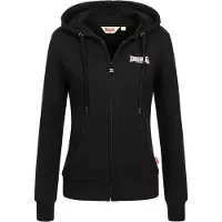 Lonsdale Sweatvest 'CALDER VALE' zwart / wit