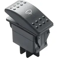 VETUS Squared Wiper Motor Switch Zwart