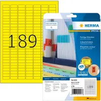 Herma Special 4243 verwijderbare etiketten A4 25,4 x 10 mm geel (3780 etiketten)