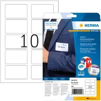 Herma Special - Selbstklebende Namensetiketten - weiß - 50 x 80 mm 250 Stck. (25 Bogen x 10) (4412)