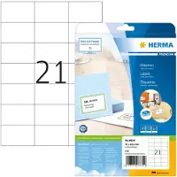 Herma premium etiketten wit 70X42,3mm 10 vel A4 210 stuks