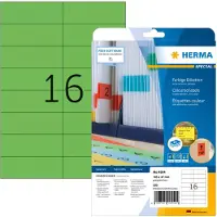 Herma 4554 verwijderbare etiketten A4 105 x 37 mm groen (320 etiketten)