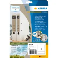 Herma 10754 gerecycleerde universele etiketten A4 97 x 42,3 mm natuurlijk bruin (240 etiketten)