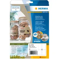 Herma 10756 gerecycleerde universele etiketten A4 105 x 148 mm natuurlijk bruin (80 etiketten)