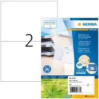Herma 10737 gerecycleerde universele etiketten A4 210 x 148 mm wit (160 etiketten)