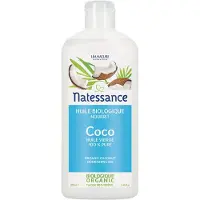 Natessance Biologische Virgin Kokosolie 100% Puur Eerste Koudgeperste 250 ml Etherische olie