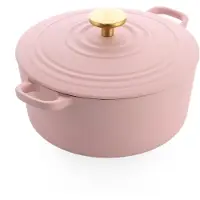 BK Cookware Bk bourgogne braadpan blush pink 24 cm gietijzer