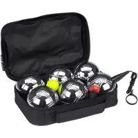 Get & go Jeu de Boules Set V - 6 Ballen - Chroom