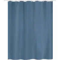 MSV Douchegordijn Navy Donkerblauw 180cm