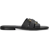 Stefano lauran Dames Slippers 24152 - Zwart - Maat 36