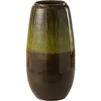 J-Line vaas olijf keramiek groen small 30x30x64cm