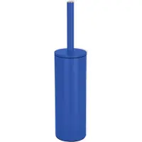 Spirella WC Borstel met Houder - AKIRA - Toiletborstel Vrijstaand - Staal - Blauw