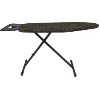 MSV Strijkplank - 8 Verstelbare Hoogtestanden - Antislip Voetjes - 132x46x90cm - Lichtgewicht Staal - Zwart Geel