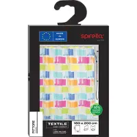 Spirella Douchegordijn Polyester – Anti-Schimmel Douchegordijn – Waterdicht Douchegordijn voor de Badkamer