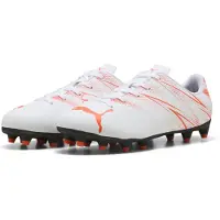 Puma Attacanto Gras / Kunstgras Voetbalschoenen (MG) Kids Wit Oranje