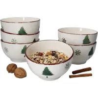 MamboCat Set van 6 sneeuwvlokschalen 14cm - 23105761