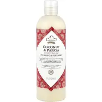 Nubian Heritage Coconut Papaya Body Wash Cleanser voor droge, doffe huid Polish + Renew Hydrating Body Wash 13 oz