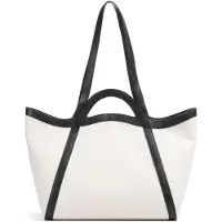 Coccinelle Amalia Shopper Tas Leer 48 cm wit