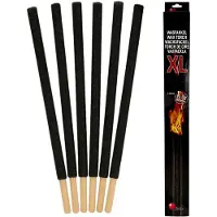 Benza XL Wasfakkels – Set van 6 Stuks - 70 x 2 cm - 90–100 min Brandduur - Inclusief Kartonnen Handbeschermers – Voor Tuin, Feest & Stille Tocht