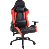 Vdd - Gamestoel - Game Stoel - Gamestoelen - Gamestoel met brede zit - Gamestoel voor grote mensen - rood - zwart - 150kg limiet