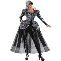 MOM Elegant Catacomb Queen Costume Zwart S Kinderen