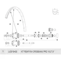 Mavic Crossmax Pro 19 Achtervelg