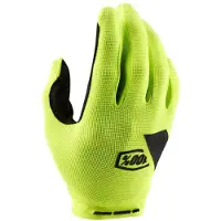 100% R-Core Zwart / Lime Lange Handschoenen