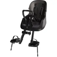 Bobike Exclusive Evolve mini - urban black - fietsstoeltje - kinderzitje - voorzitje - fietszitje - voor stuurbuis van een fiets of e-bike