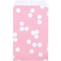 Rotim 200x Papieren Zakjes Dots Roze 12x19cm