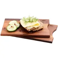 GEFU ENNO Ontbijtplankjes – Set van 2 – Europees Walnotenhout – 24 x 14,5 cm – Made in Europe