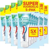 Aquafresh 6x 5-pack Tandpasta White & Shine 5 X 75 Ml