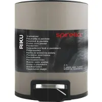Spirella Pedaalemmer 3L - Prullenbak voor Badkamer of Toilet - Soft Close - Vingerafdrukbestendig - Uitneembare Binnenemmer - RVS - Taupe