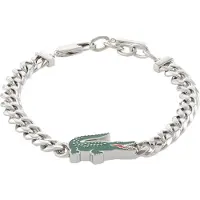 Lacoste Armband groen / rood / zilver