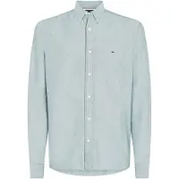 Tommy Hilfiger Overhemd 'Regular Fit Flag Embroidery' pastelgroen