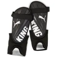 Puma KING uniseks enkel/scheenbeschermers met interne shell, Zwart/Wit, Maat L