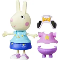 Hasbro Peppa Pig-speelgoed Kelly Konijn-aankleedfiguur van 15 cm, met 6 modeaccessoires, peuterspeelgoed, 3+