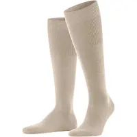 Falke Kniekousen beige, Effen