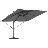 vidaXL Roma Parasol Antraciet 286 x 284 x 265 cm