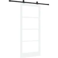 vidaXL Schuifdeur ORKDAL 93 x 211 cm Massief grenenhout en glas