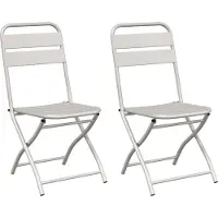 vidaXL Tuinstoel Die Opgevouwen Kan Worden 2 pcs Beige 42 x 52 x 82cm