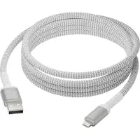 dbramante1928 re-charge - Braided oplaadkabel - USB-A naar Lightning - 2,5 meter - Wit