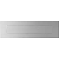 GPF bouwbeslag GPF Rechthoekige briefplaat 350x100x2 mm met verende binnenklep