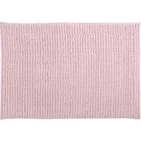 MSV Badkamerkleed/badmat tapijtje voor op de vloer - lichtroze - 50 x 80 cm - Microvezel - Badmatjes