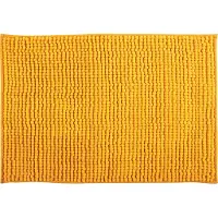 MSV Badkamerkleed/badmat tapijtje voor op de vloer - saffraan geel - 50 x 80 cm - Microvezel - Badmatjes