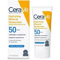 CeraVe Hydraterende minerale zonnebrandcrème SPF 50 gezichtslotion - 75ml - gezichtscrème