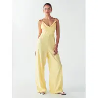 Willa Jumpsuit 'PALMS JUMPSUIT' geel