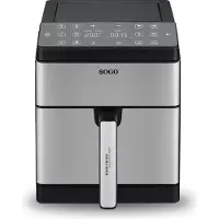 Sogo Advanced 1800 Airfryer 8 l 1800 W Zwart, RVS